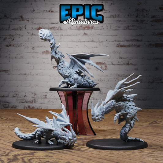 Young Horn Dragon Series - Epic Miniatures | Winged Dragon | Large
