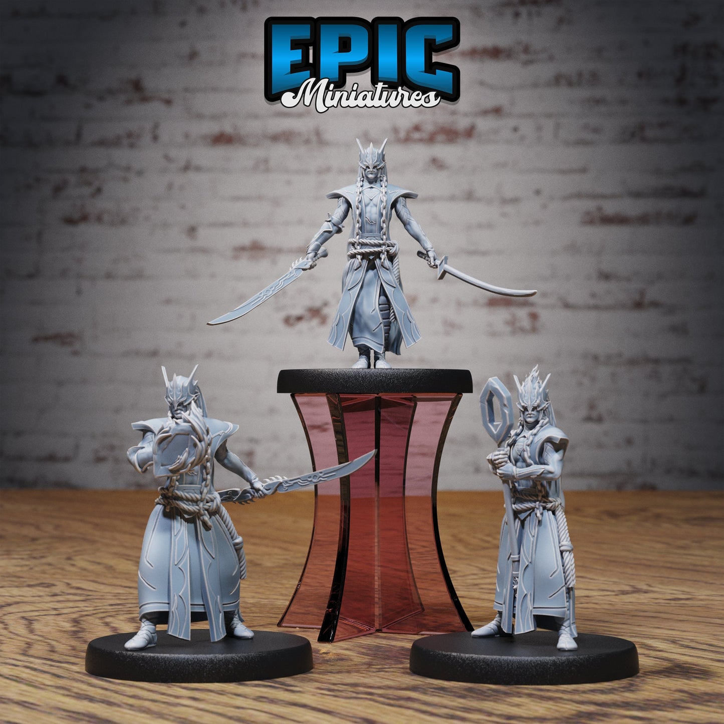 Hunters Guild Elven Red Mage Series - Epic Miniatures | Human | Masculine | Elven | Medium