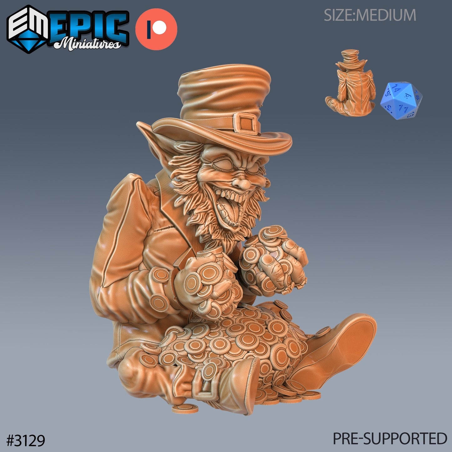 Leprechaun Series - Epic Miniatures | Leprechaun | Gnome | Masculine | Medium
