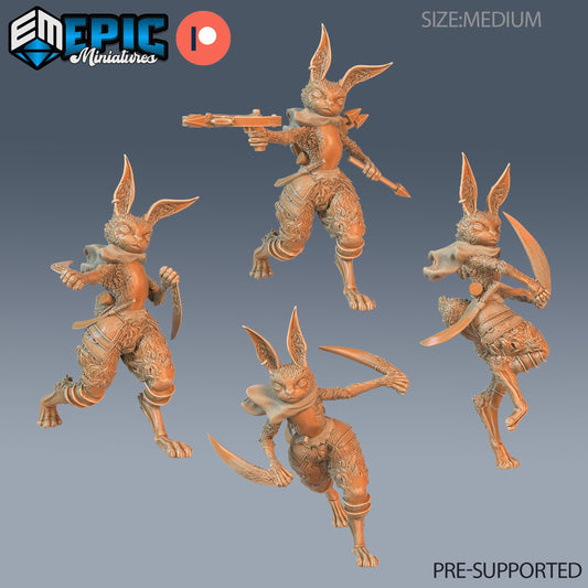 Rabbit Folk Warrior Series - #75 Easter Surprise - Epic Miniatures | Humanoid | Feminine | Weapons | Medium