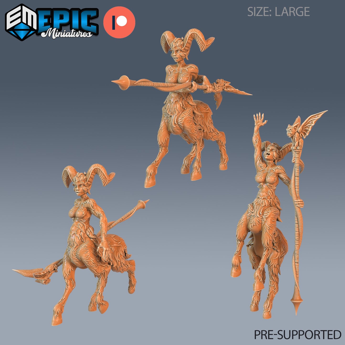 Faun Warlock Series - #75 Easter Surprise - Epic Miniatures | Humanoid | Faun | Warlock | Feminine | Large