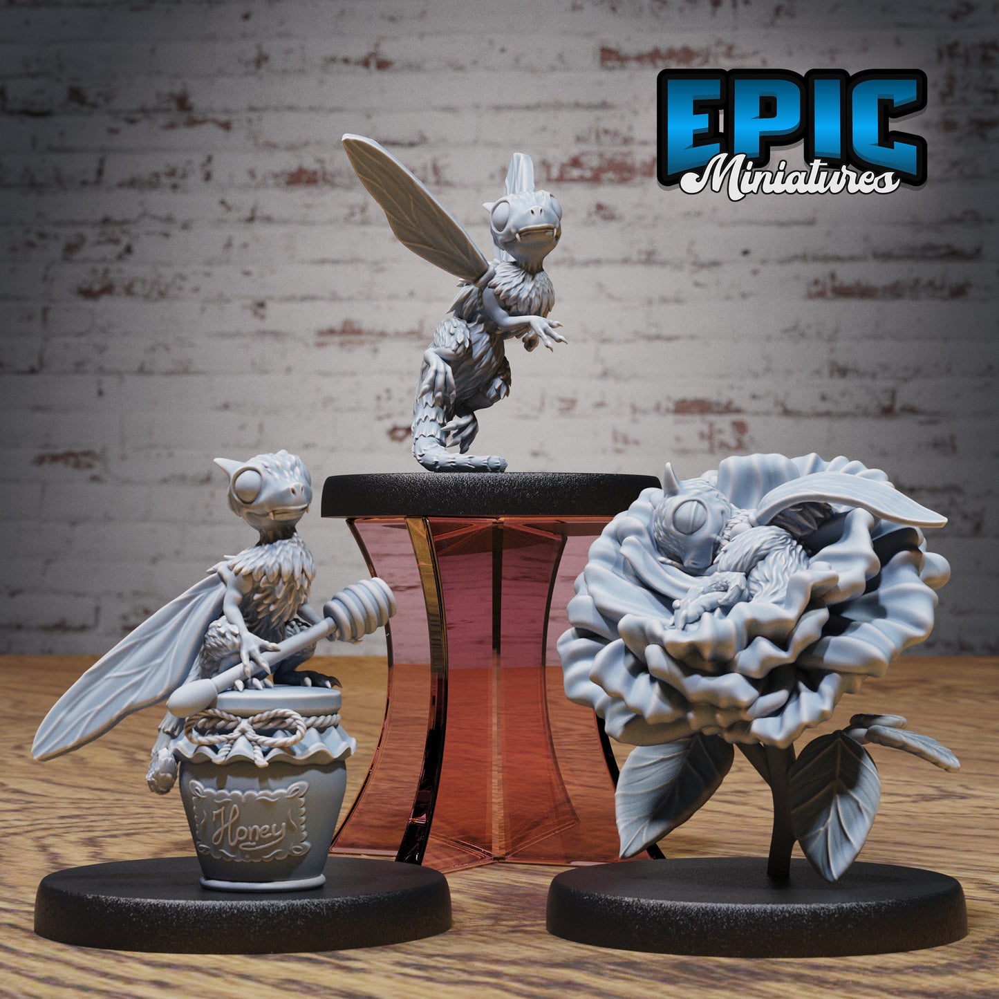 Beegon Wyrmling Series - Epic Miniatures | Insectoid | Winged | Medium