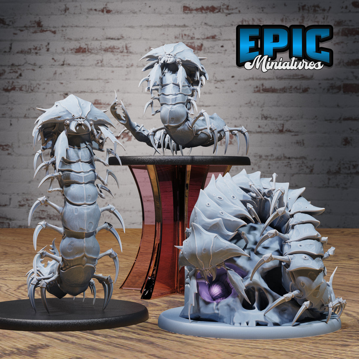 Bearded Insectoid Hell Crawler Centipede Series - #79 Insectoid Jungle - Epic Miniatures ...