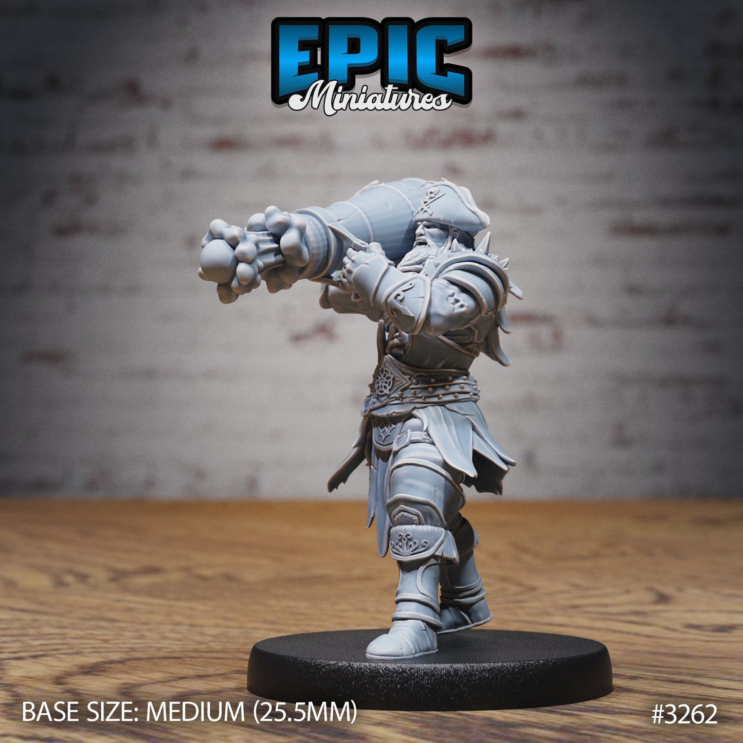 Cursed Captain Treasure Series - #78 Pirate Scourge - Epic Miniatures | Human | Pirate | Masculine | Weapons