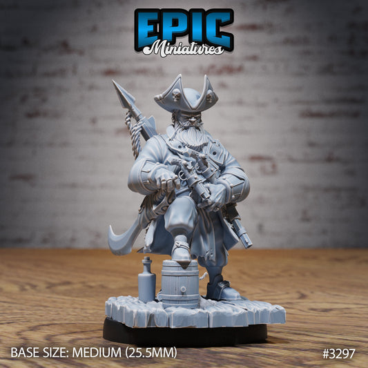 Captain Hornigold - Epic Miniatures | Human | Weapons | Rum | Pirate | Medium