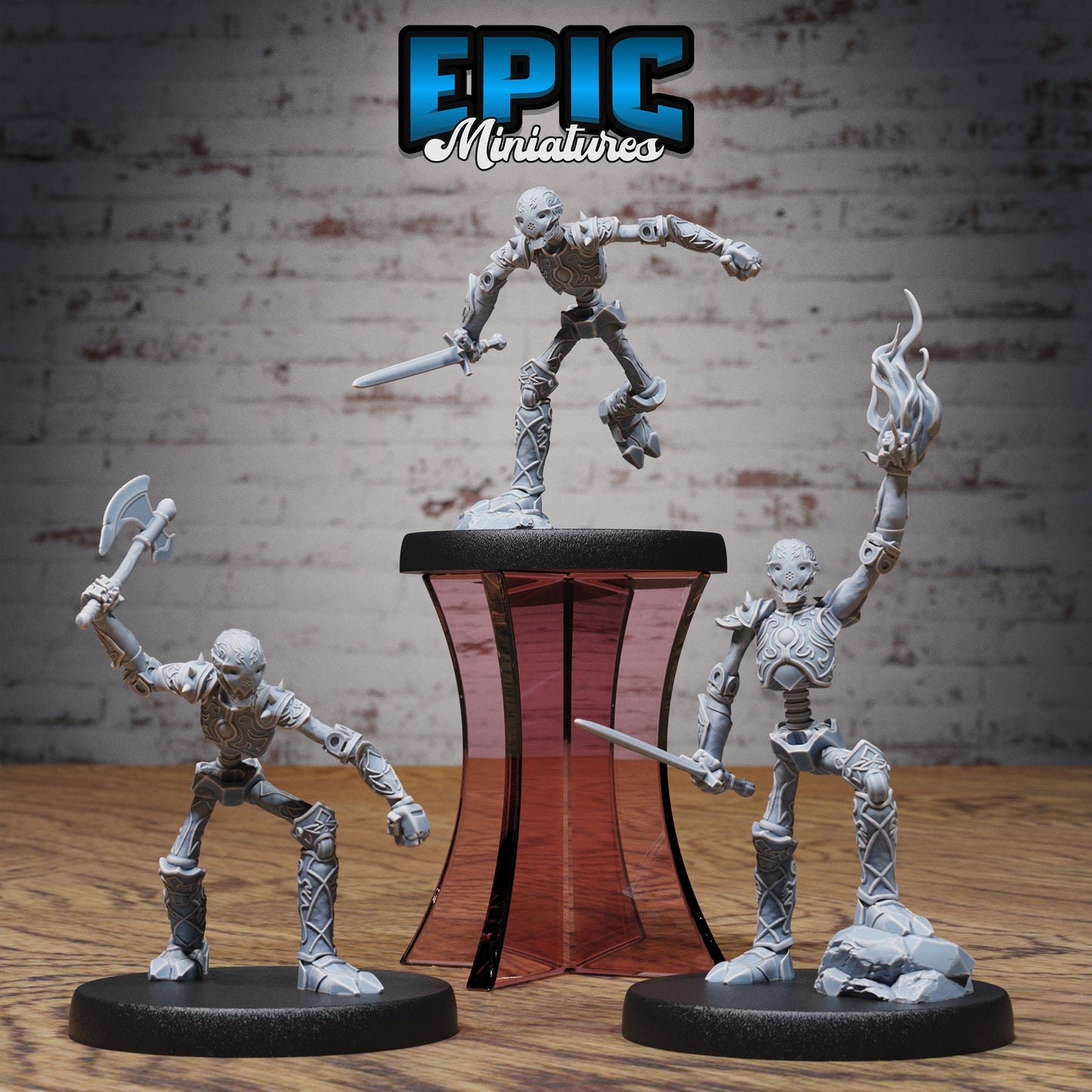 Stripped War Construct Series - #77 Steam Constructs - Epic Miniatures | Construct | Humanoids | Weapons | Masculine | Medium