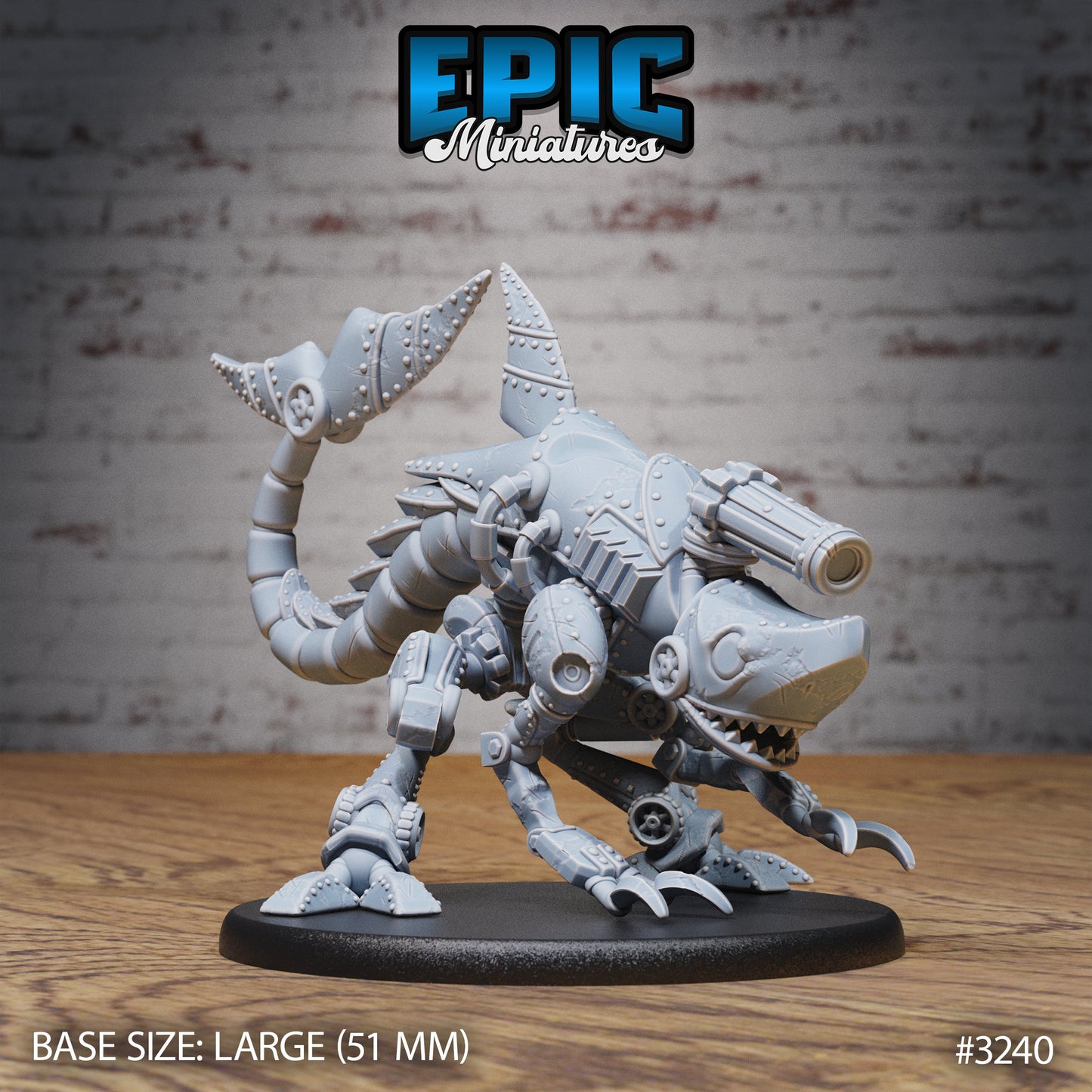 Steam-Tech X1100 Sharknator Series - #77 Steam Inventions - Epic Miniatures | Construct | Beast | Large