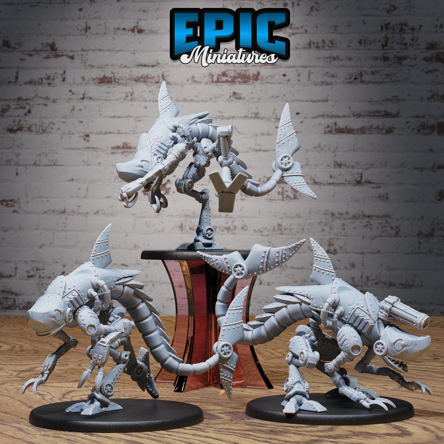Steam-Tech X1100 Sharknator Series - #77 Steam Inventions - Epic Miniatures | Construct | Beast | Large