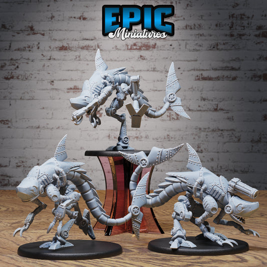 Steam-Tech X1100 Sharknator Series - #77 Steam Inventions - Epic Miniatures | Construct | Beast | Large