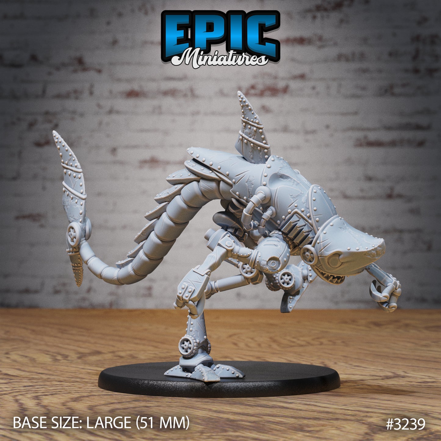 Steam-Tech X1100 Sharknator Series - #77 Steam Inventions - Epic Miniatures | Construct | Beast | Large