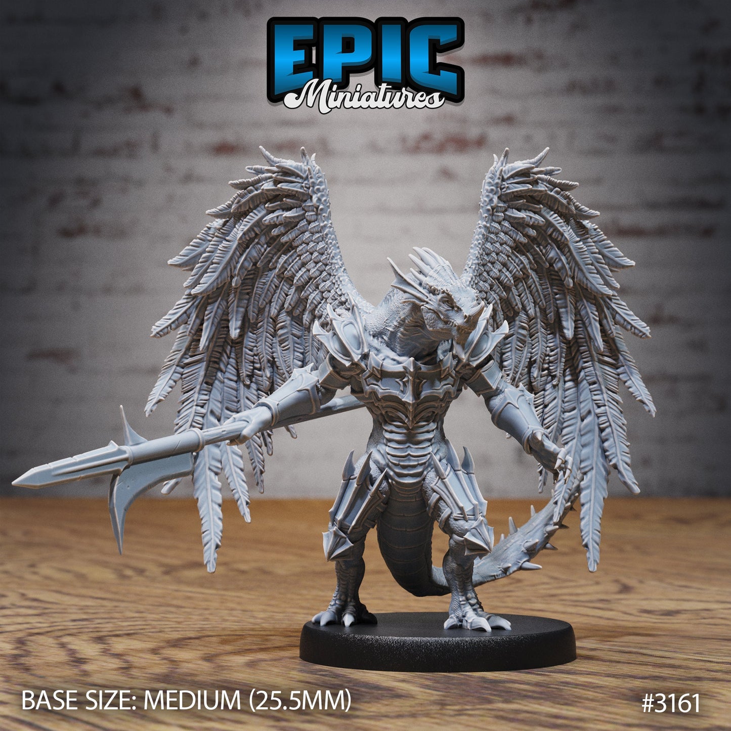 Winged Half Dragon Series - Epic Miniatures | Dragon | Halfling | Winged | Weapons | Medium