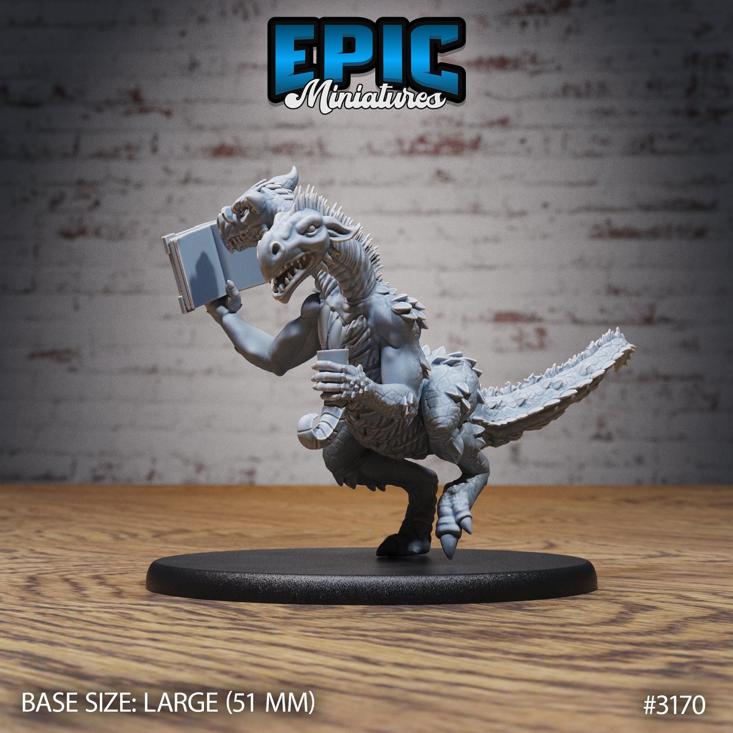 Two Headed Dragon Adventurer Series - Epic Miniatures | Two Headed Dragon | Beast | Large