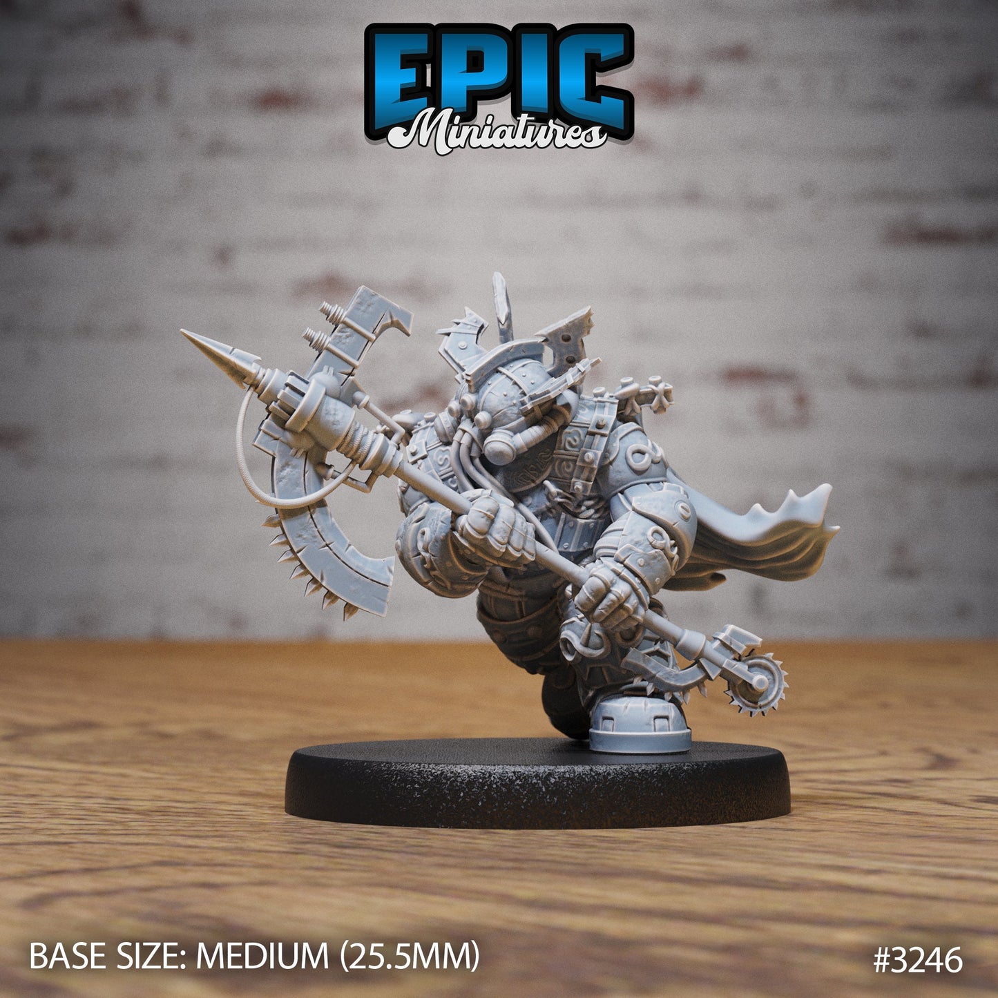 Diving Dwarf Adventurer Series - Epic Miniatures | Human | Diver | Weapon | Underwater | Medium