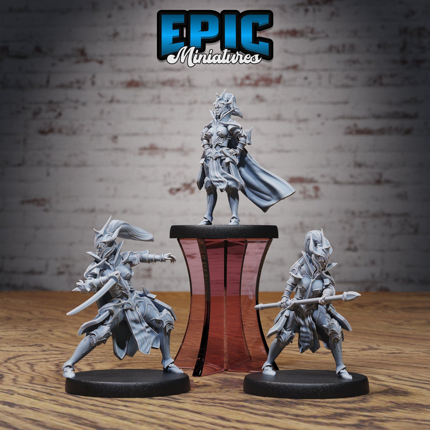 Hunters Guild Female Knight Series - #76 Dragons Reign - Epic Miniatures | Human | Feminine | Hunters Guild |Medium