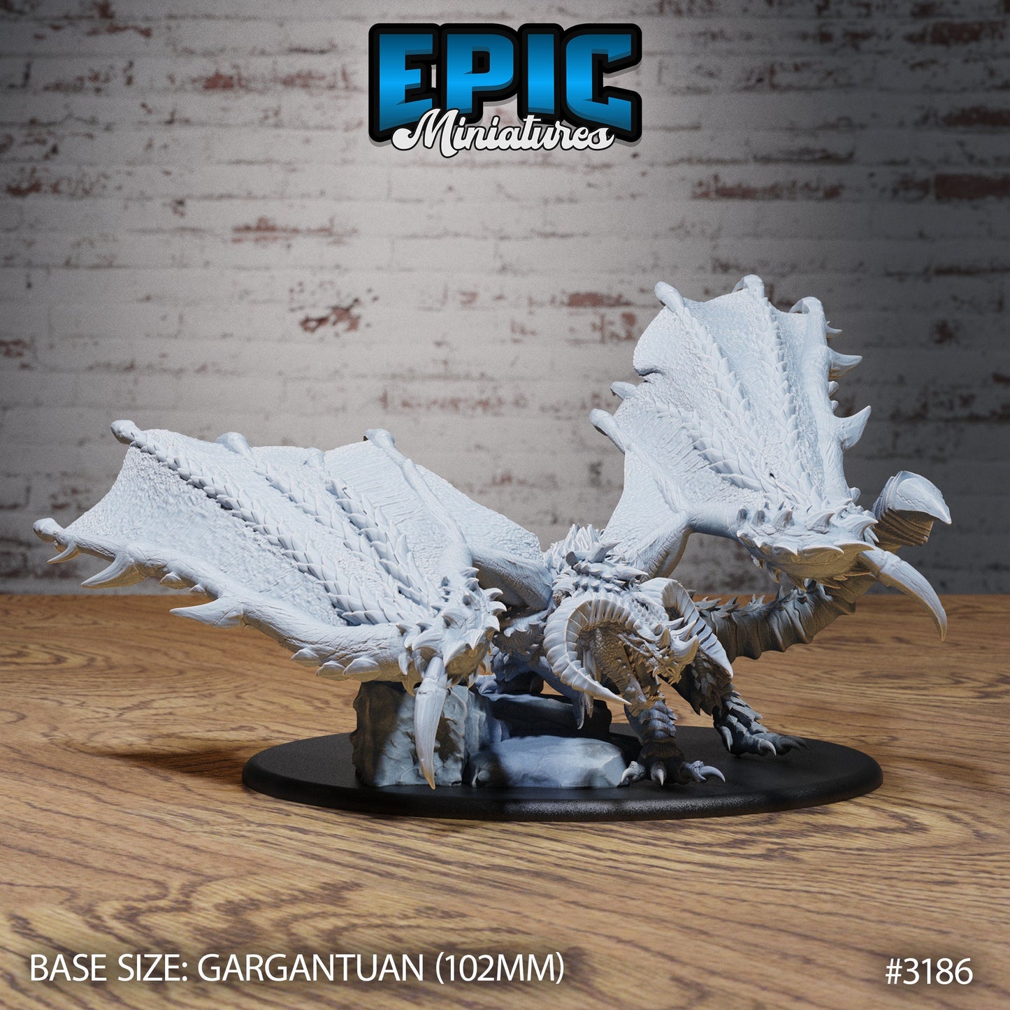 Calamity Dragon Series - Epic Miniatures | Winged Dragon | Gargantuan