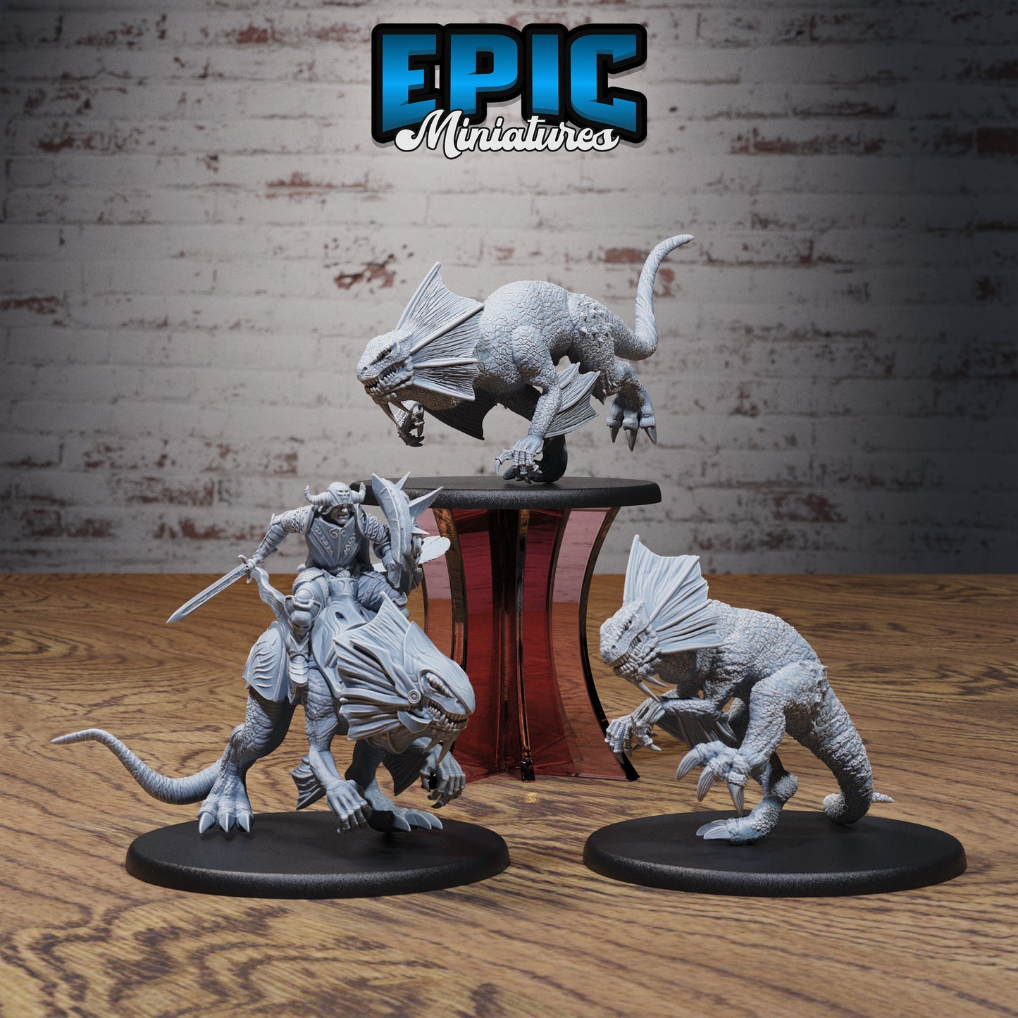 Hunters Guild Drake Knight Series - #76 Dragons Reign - Epic Miniatures | Human| Masculine | Dragon Rider