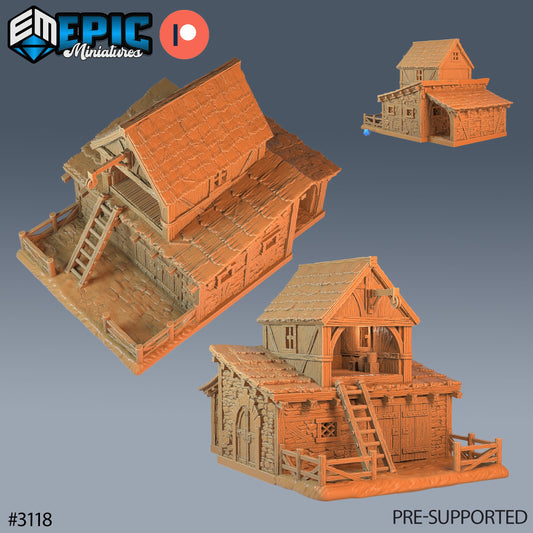 Horse Stable 4373 - #101 Mighty Heroes - Epic Miniatures | Building | Horse Stable |