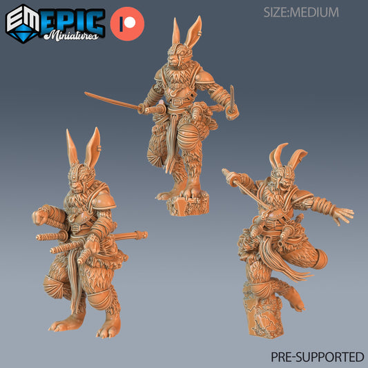 Rabbit Folk Blade Master Series - Epic Miniatures | Humanoid | Masculine | Weapons | Medium