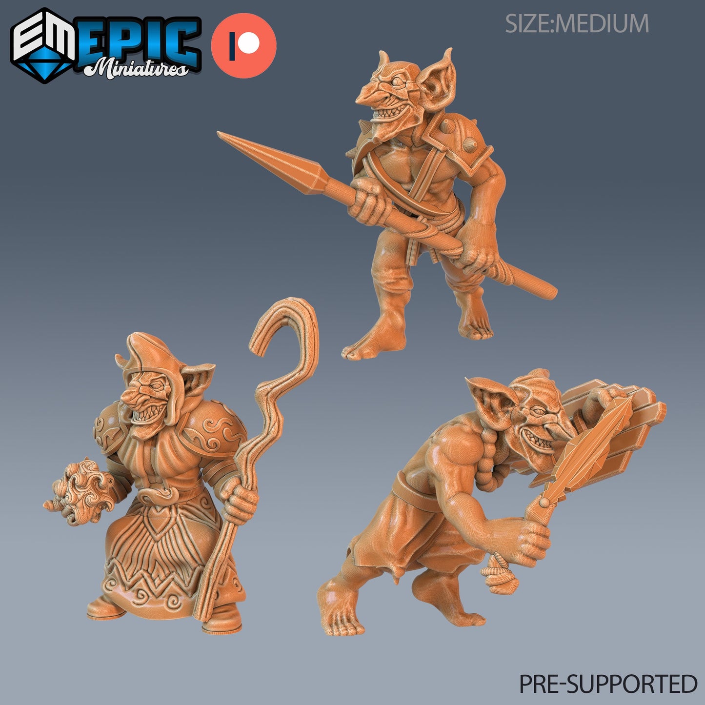 Wicked Goblin Tribe Series - #75 Easter Surprise - Epic Miniatures | Goblins | Masuline | Weapons | Medium