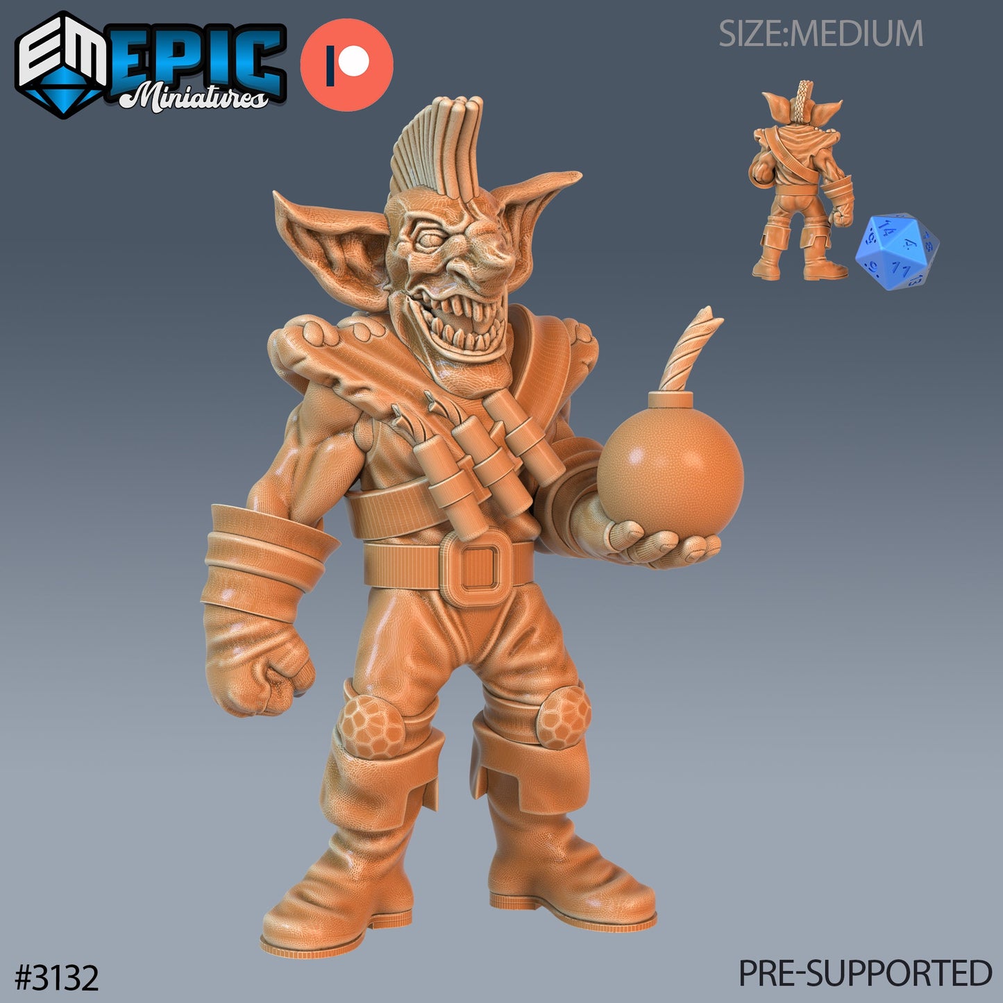Wicked Goblin Tribe Series - #75 Easter Surprise - Epic Miniatures | Goblins | Masuline | Weapons | Medium