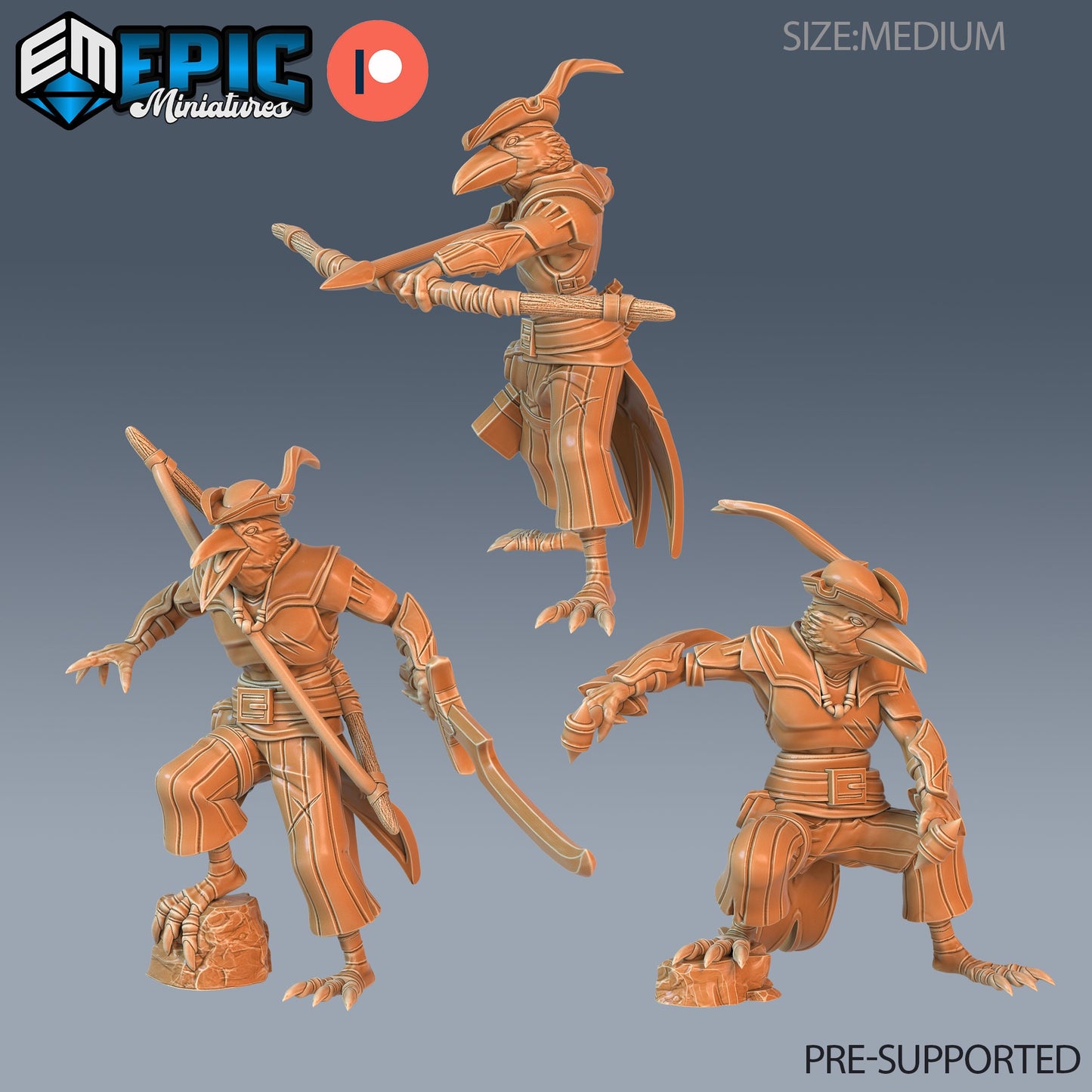 Crow Hood Ranger Series - #75 Easter Surprise - Epic Miniatures | Humanoid | Crow | Weapons | Medium