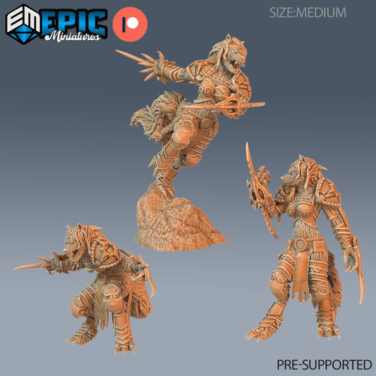 Werewolf Adventurer Female Series - Epic Miniatures | Sunrise Tavern