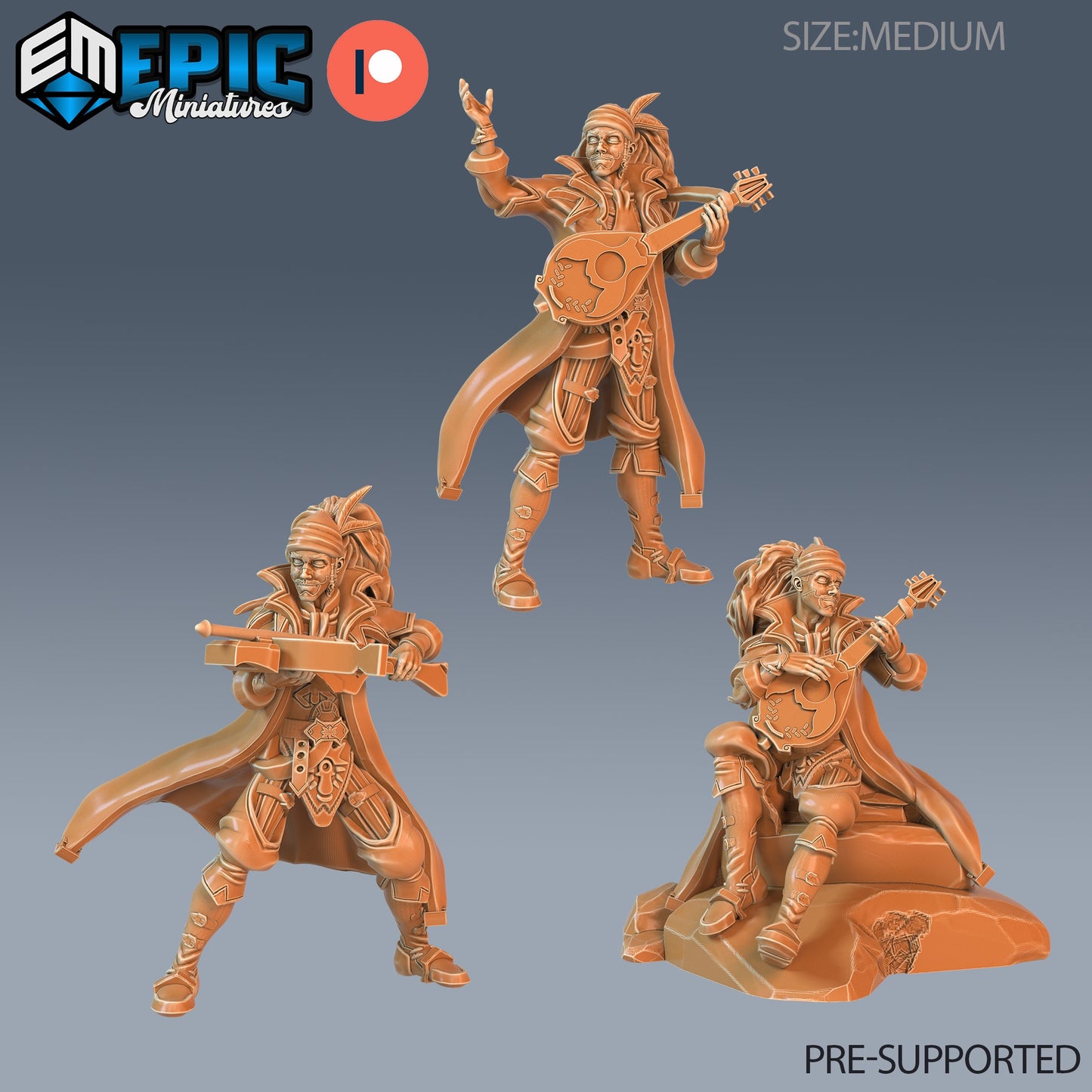 Bard Player Character Series - Epic Miniatures | Sunrise Tavern