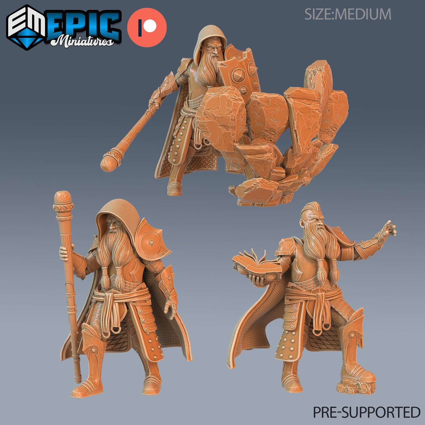 Dwarf Cleric Series - Epic Miniatures | Sunrise Tavern