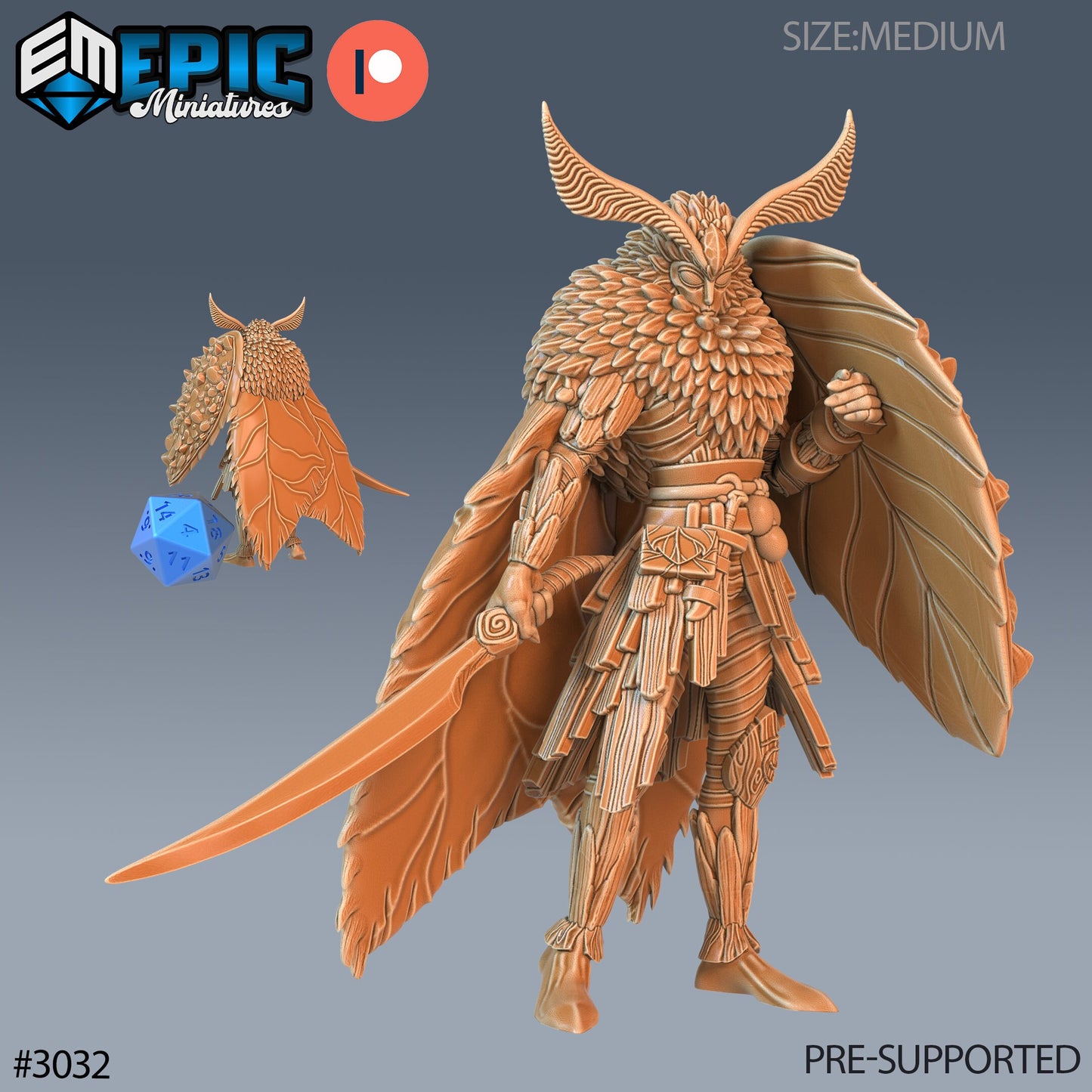 Moth Warrior Series - Epic Miniatures | Eternal Fungi