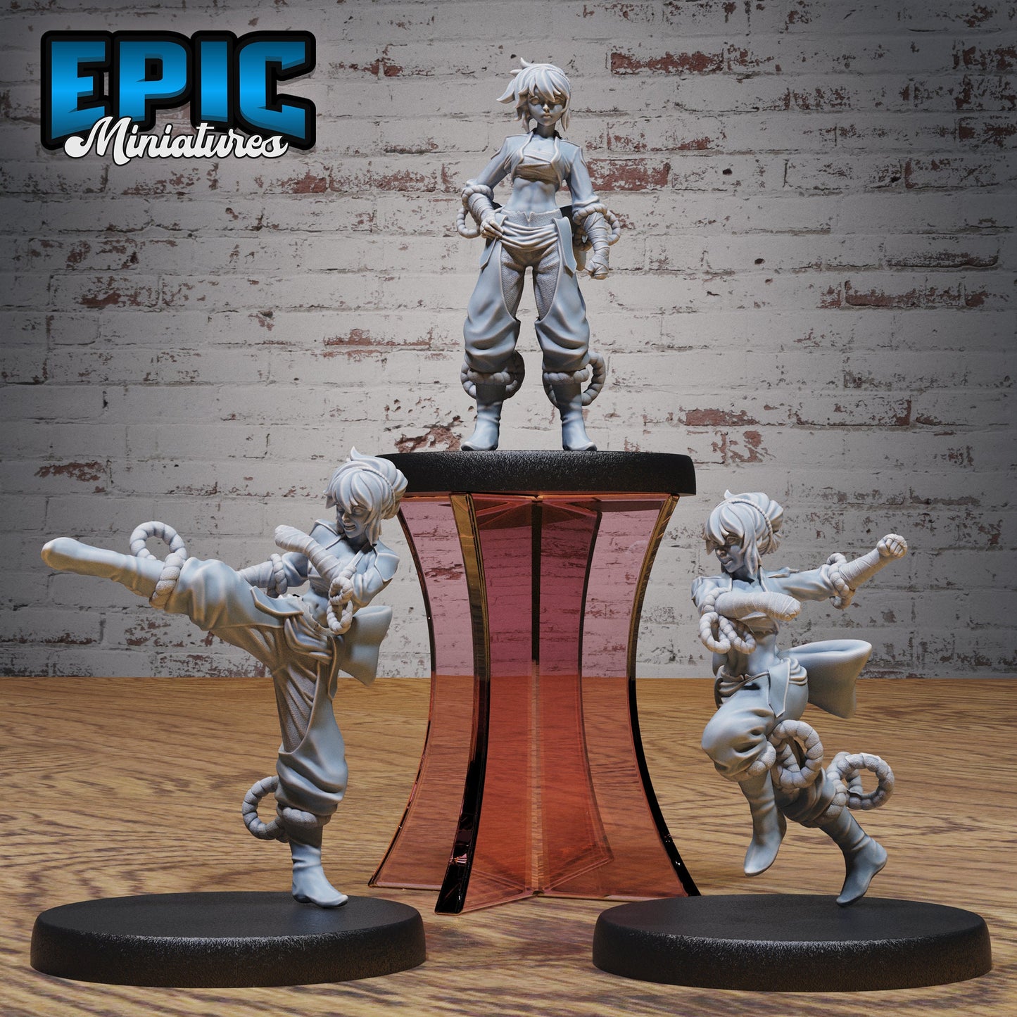 Monk Female Player Character Series - Epic Miniatures | Iron Fist Tournament