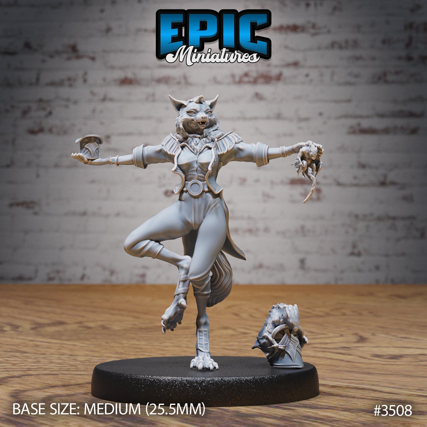 Cat Folk Magician Series - Epic Miniatures | #83 Nightsky Carnival