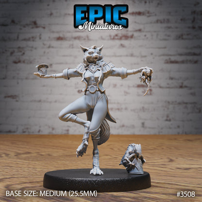 Cat Folk Magician Series - Epic Miniatures | #83 Nightsky Carnival