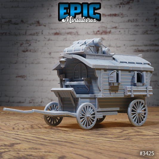 Settler Wagon - Epic Miniatures | Fantasy Wild West