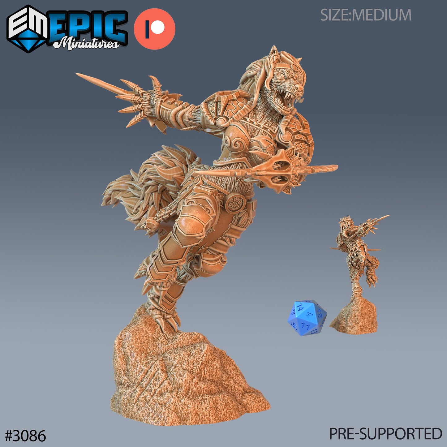 Werewolf Adventurer Female Series - Epic Miniatures | Sunrise Tavern