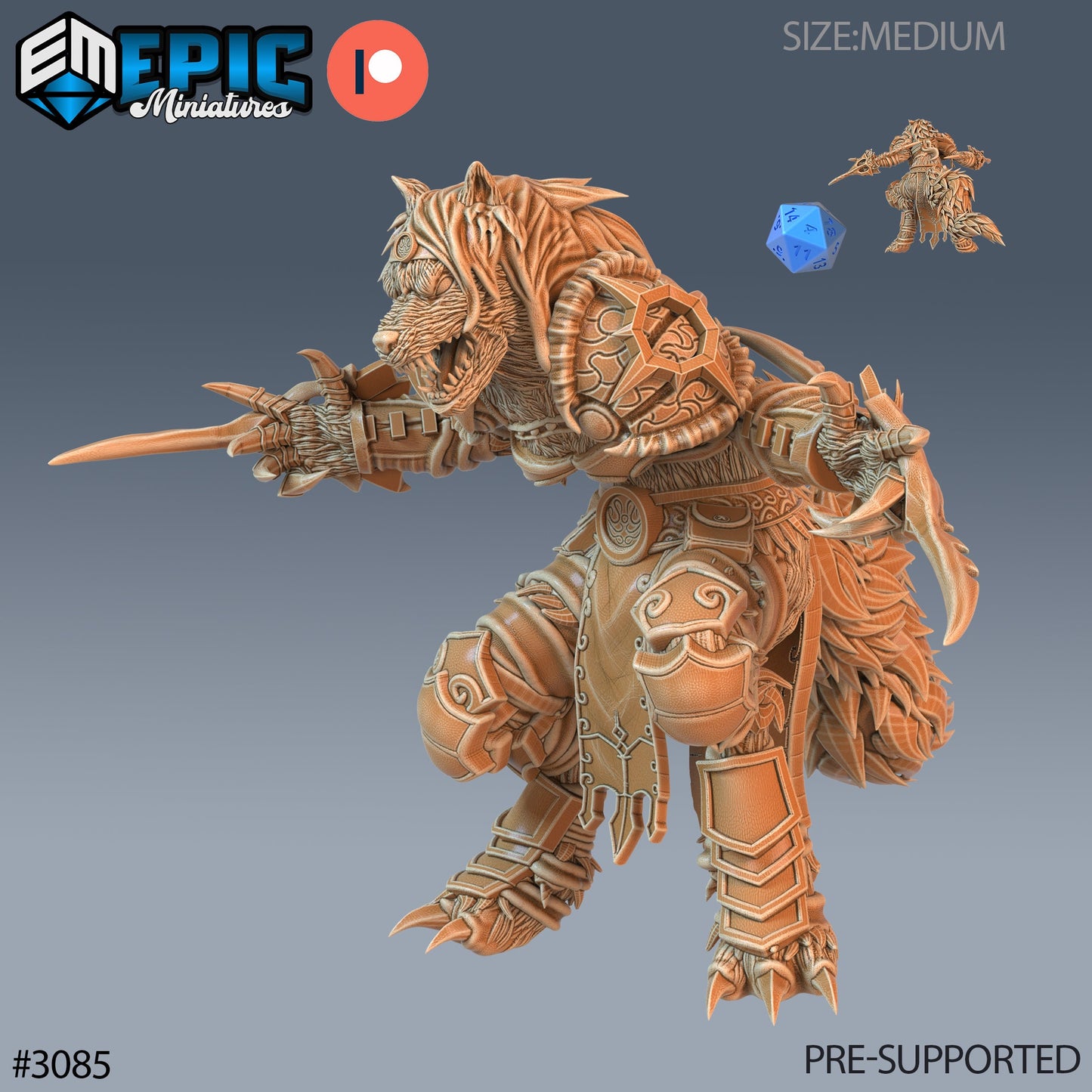 Werewolf Adventurer Female Series - Epic Miniatures | Sunrise Tavern
