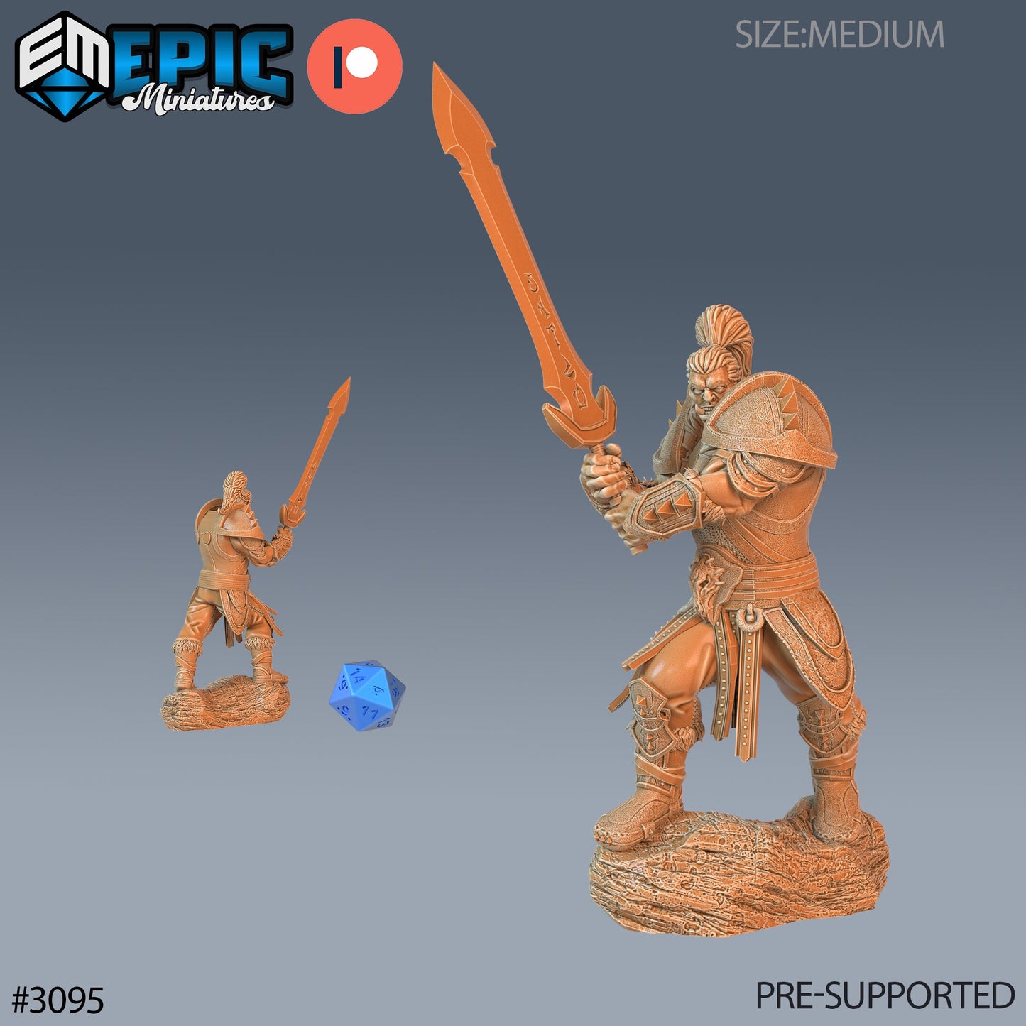 Orc Paladin Player Character Series - Epic Miniatures | Sunrise Tavern