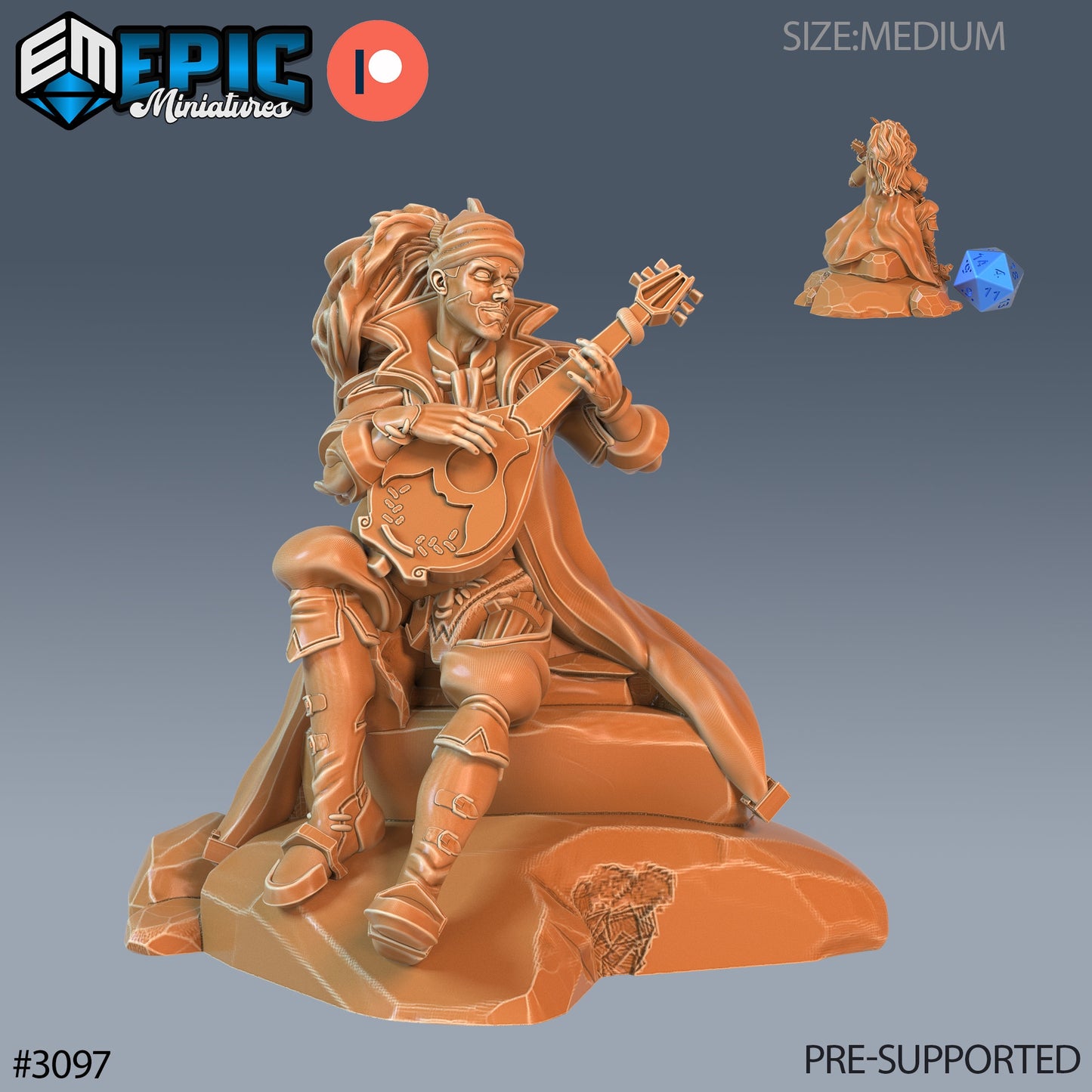 Bard Player Character Series - Epic Miniatures | Sunrise Tavern