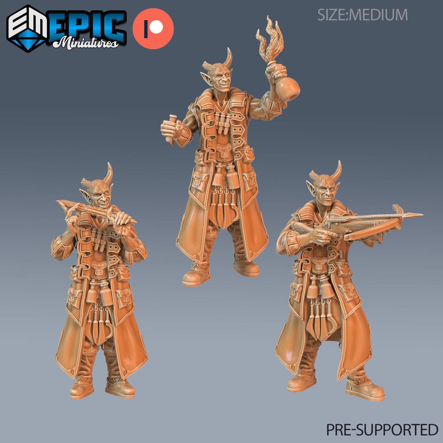 Tiefling Rogue Player Character Series - Epic Miniatures | Sunrise Tavern