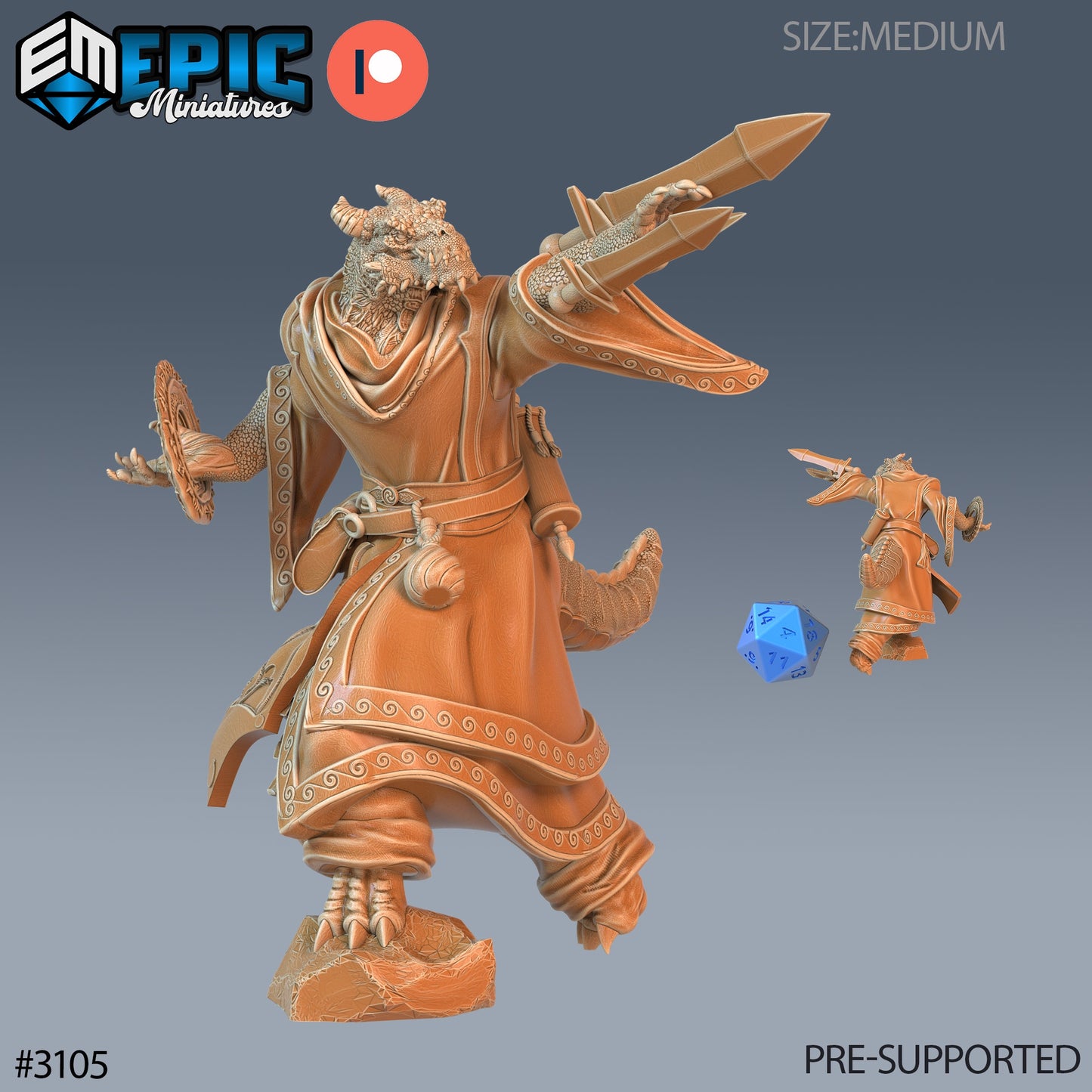 Half Dragon Sorcerer Player Character Series - #74 Sunrise Tavern - Epic Miniatures | Sunrise Tavern