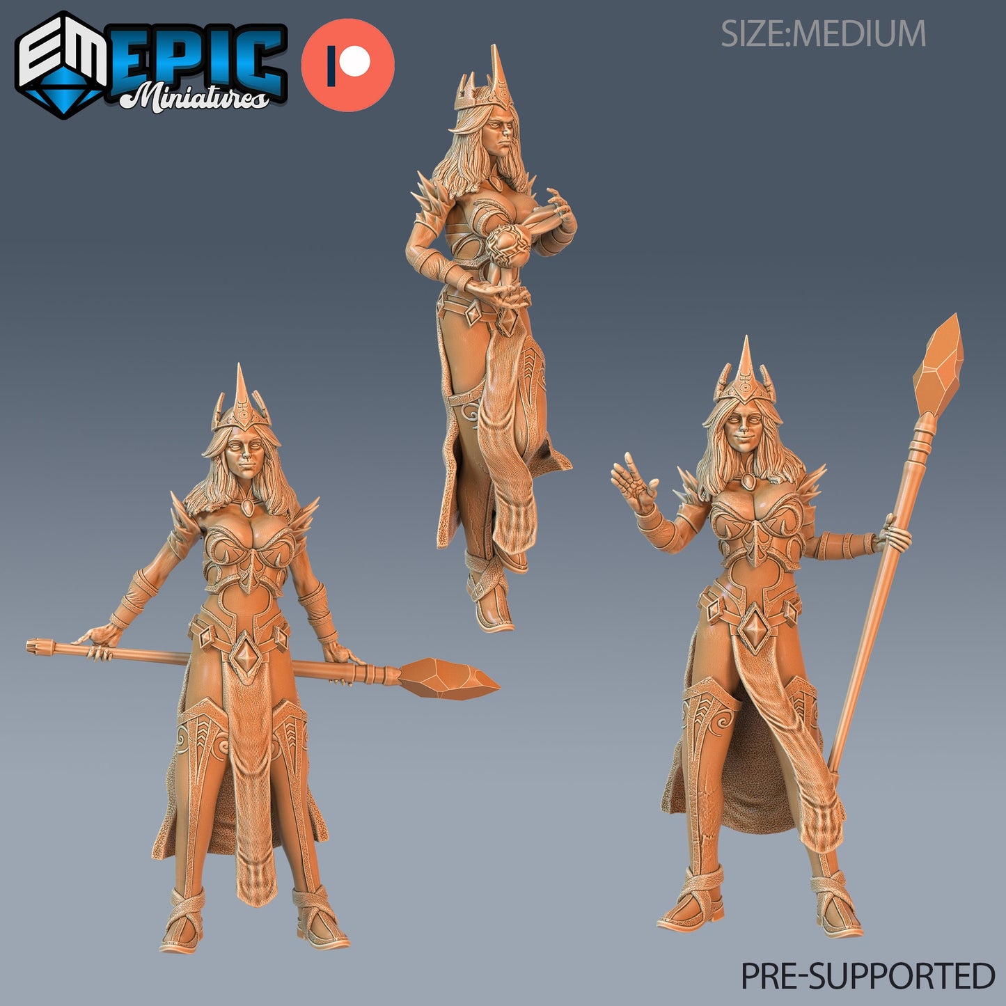 Wizard Female Player Character Series - Epic Miniatures | Sunrise Tavern