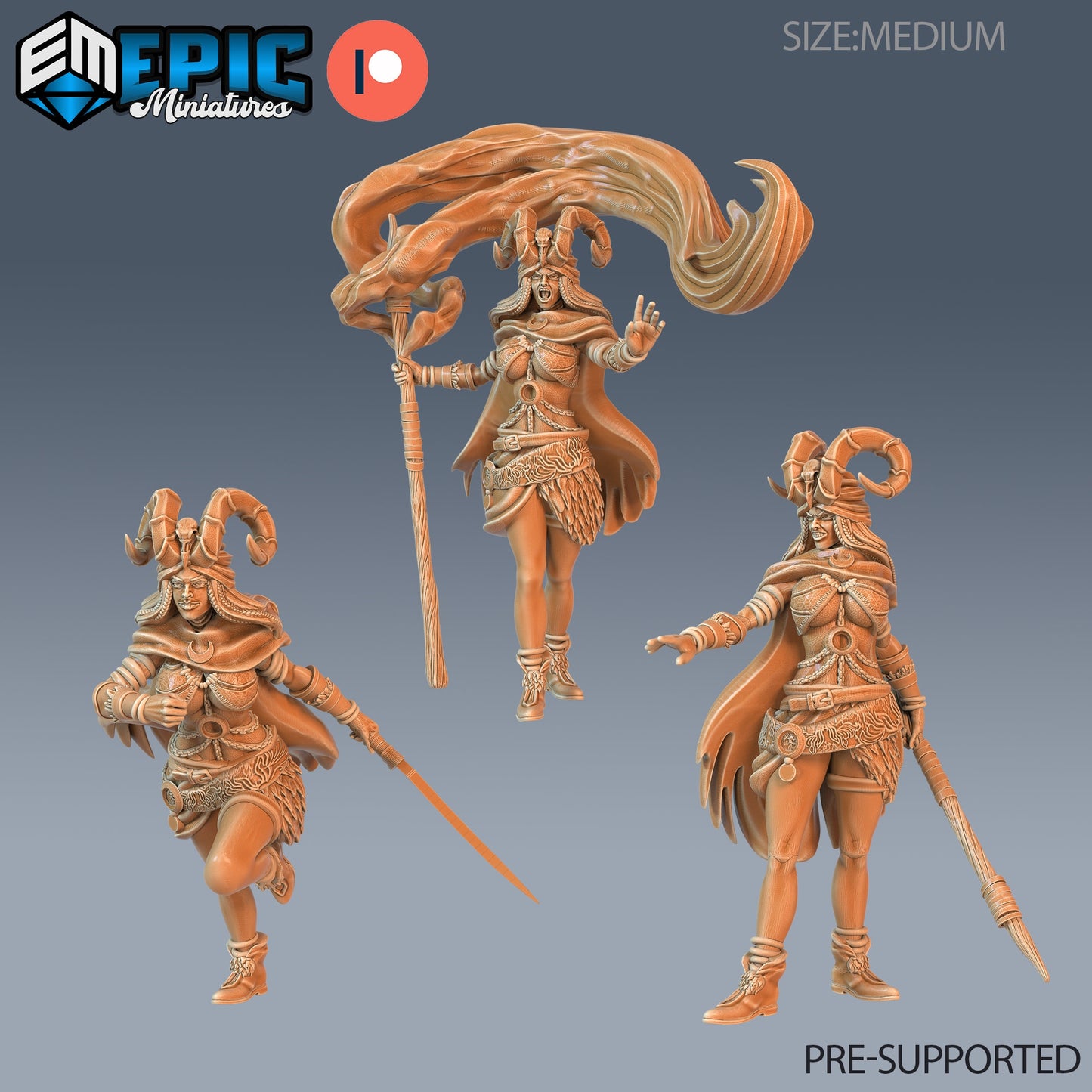Druid Female Player Character Series - Epic Miniatures | Sunrise Tavern