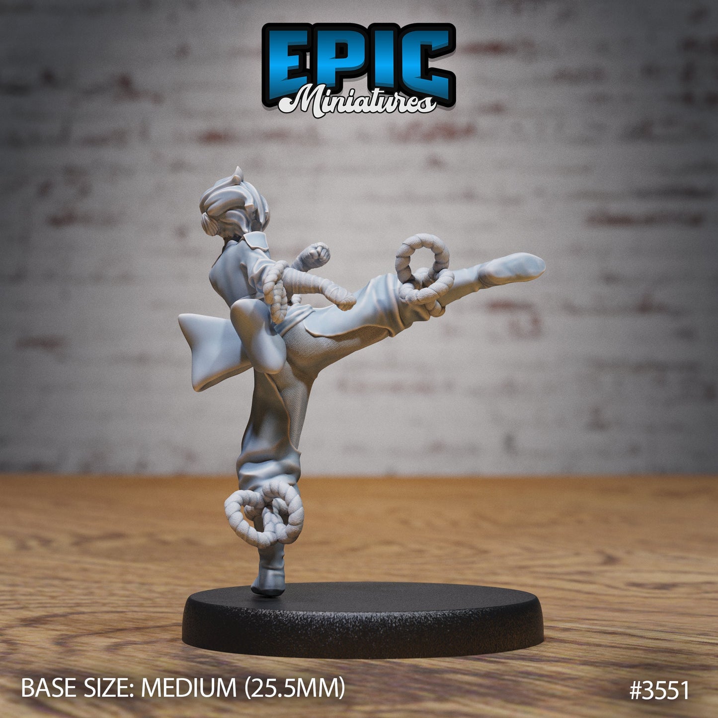 Monk Female Player Character Series - Epic Miniatures | Iron Fist Tournament