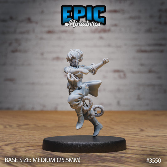 Monk Female Player Character Series - Epic Miniatures | Iron Fist Tournament
