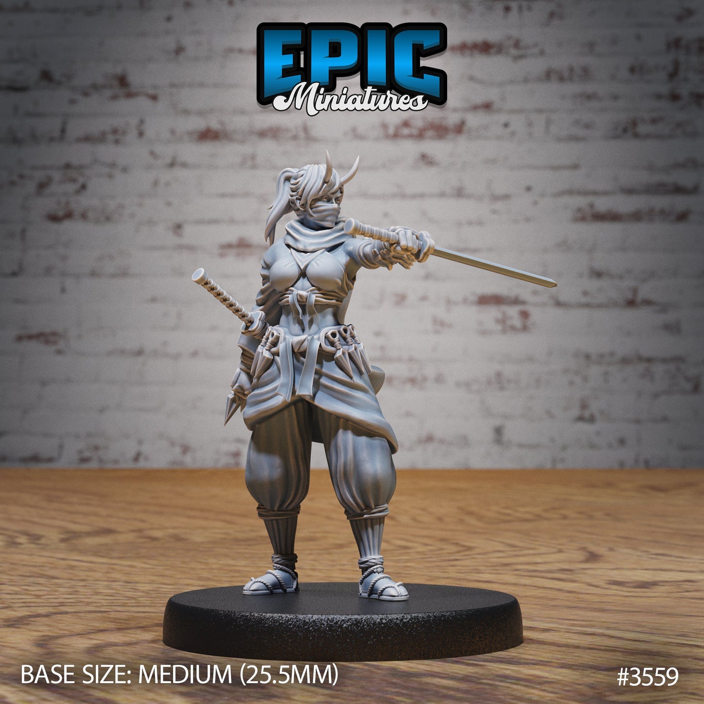 Dark Kunoichi Series - Epic Miniatures | Iron Fist Tournament