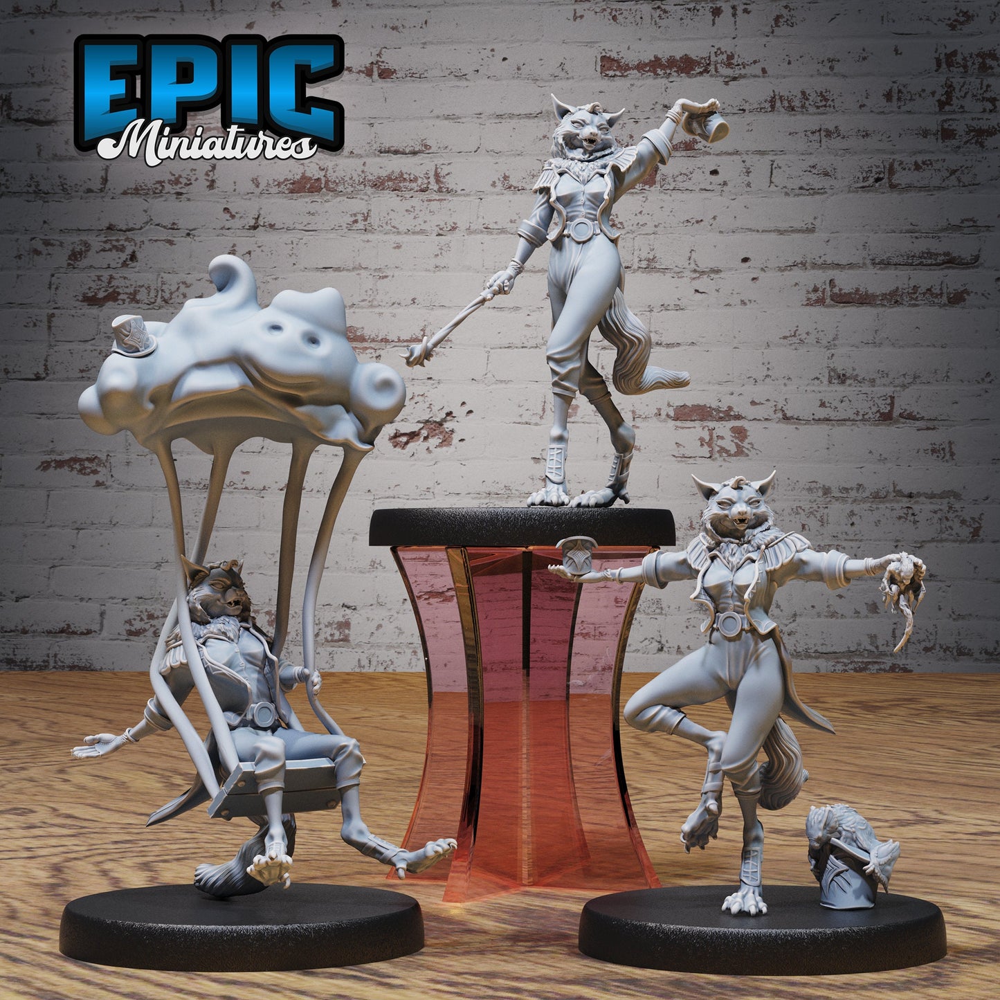 Cat Folk Magician Series - Epic Miniatures | #83 Nightsky Carnival