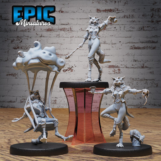 Cat Folk Magician Series - Epic Miniatures | #83 Nightsky Carnival