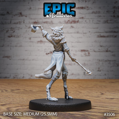 Cat Folk Magician Series - Epic Miniatures | #83 Nightsky Carnival