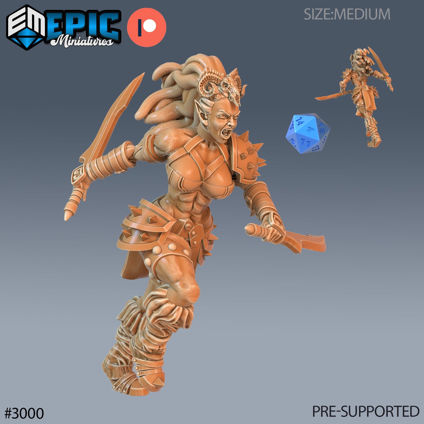 Dark Elf Barbarian Series - Epic Miniatures | #72 Jurassic Encounters