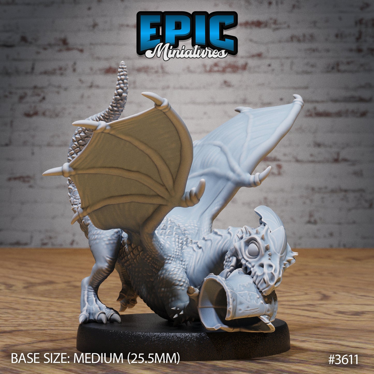White Dragon Wyrmling Series - Epic Miniatures | Ice Age Madness