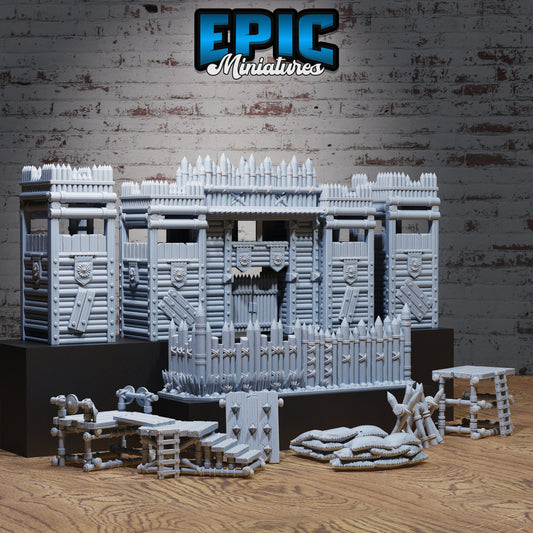 Bandit Camp Fortification Series - Epic Miniatures | Bandit Camp